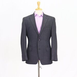Chaps 40R Gray Blazer Sport Coat Jacket 2-Button Solid Y039